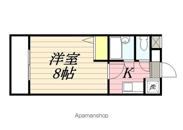 メゾン・ド・ロジェ(1K/4階)の間取り写真