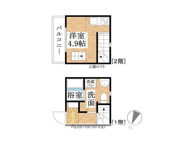 ＨＡＴＣＨ枇杷島(ワンルーム)の間取り写真