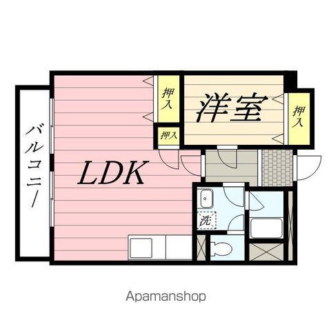 パークサイド橘(1LDK/4階)の間取り写真
