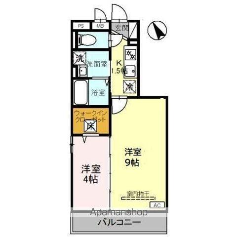 シャルム (2K/1階)の間取り写真