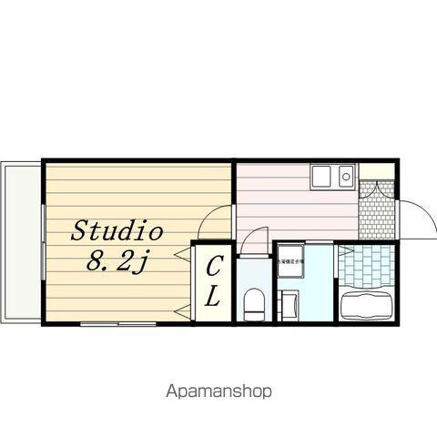 ヴェール・コーワ(1K/2階)の間取り写真