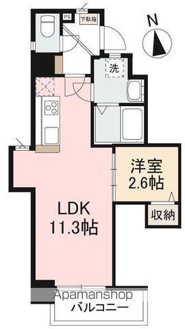 MAYFAIR中央町PREMIUM(1LDK/2階)の間取り写真