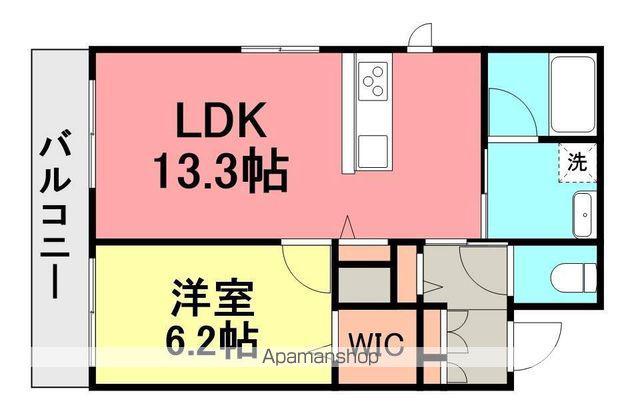 シャーメゾン槐(1LDK/2階)の間取り写真