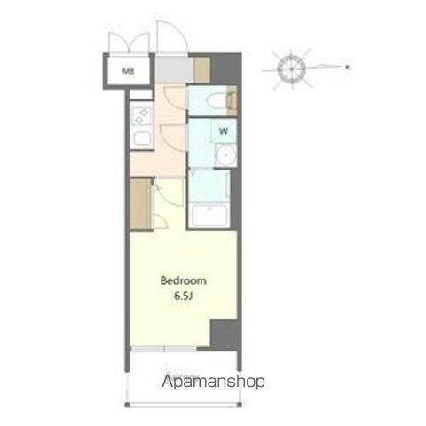 S-RESIDENCE名駅北ALESIA(1K/13階)の間取り写真