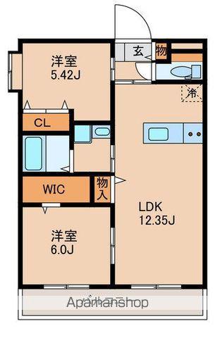 NEIGHBORSⅡ(2LDK/1階)の間取り写真