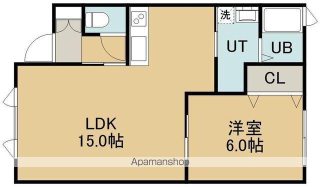 ぴゅあすずかけⅠ(1LDK/1階)の間取り写真