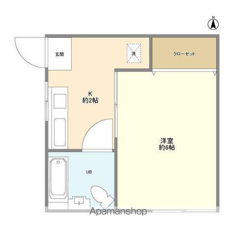 コーポリリー(1K/1階)の間取り写真