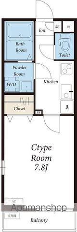 リブリ・グランデ検見川(1K/1階)の間取り写真