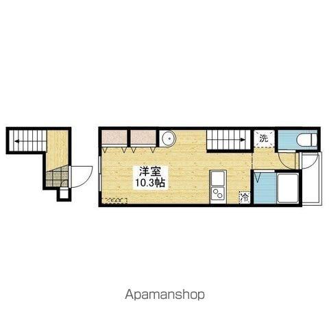 アルト小栗(ワンルーム/2階)の間取り写真