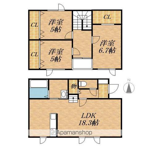ＭＡＩＳＯＮ　ＤＥ　ＤＵＯ（メゾン　ド　デュオ）(3LDK)の間取り写真
