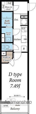 アトレ D(1K/3階)の間取り写真