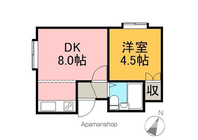 フォーサイト平岸(1LDK/2階)の間取り写真