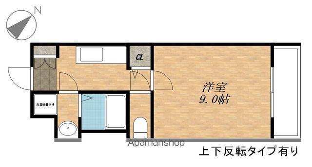 セジール一本木(1K/2階)の間取り写真