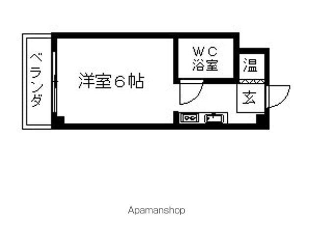 長谷川ビル守山(ワンルーム/2階)の間取り写真