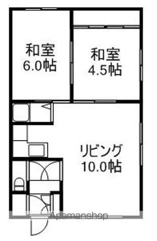 32ハイツ(2LDK/2階)の間取り写真