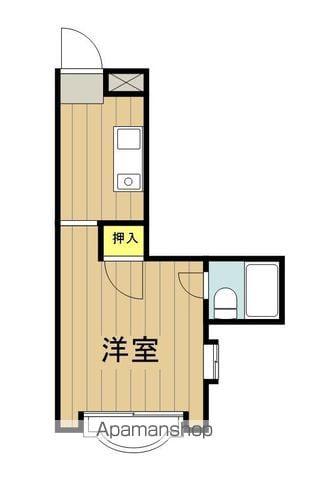 堂前ライフビル(ワンルーム/2階)の間取り写真