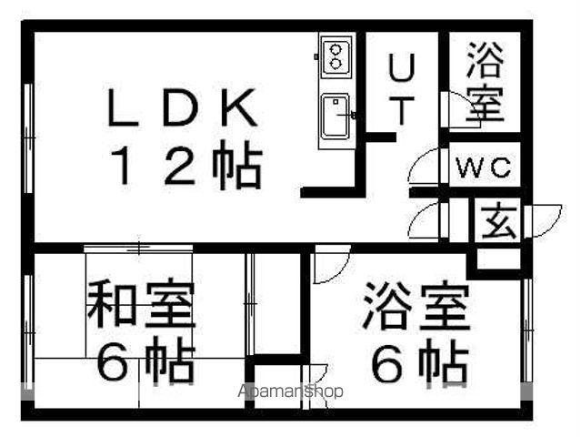 スカイハイツ(2LDK/2階)の間取り写真