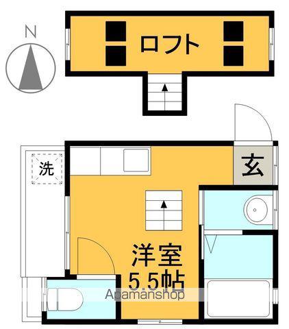 アリストハイツ(ワンルーム/2階)の間取り写真