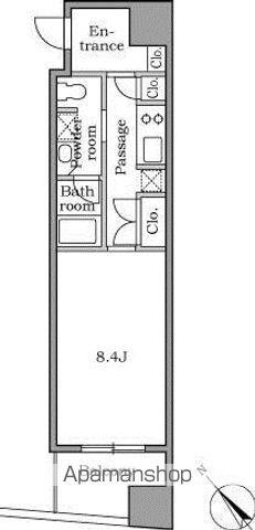 レジディア恵比寿Ⅱ(1K/10階)の間取り写真