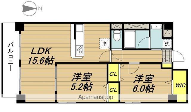 WINSOME COURT(2LDK/4階)の間取り写真