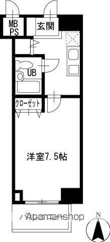 ダイヤモンドスクエア桜台(1K/2階)の間取り写真