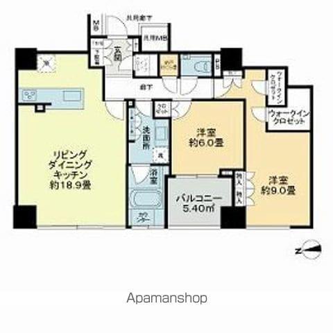 アイコニックタワー 新潟ステーション(2LDK/28階)の間取り写真