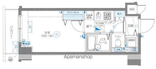 フェニックス池袋弐番館(1K/1階)の間取り写真