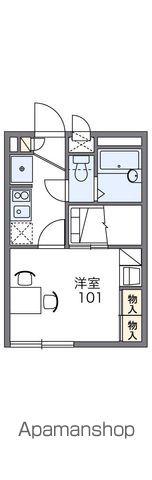 レオパレスレジデンス 磐田(1K/1階)の間取り写真