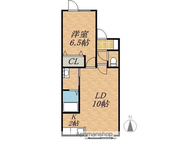 DEARⅢ(1LDK/2階)の間取り写真