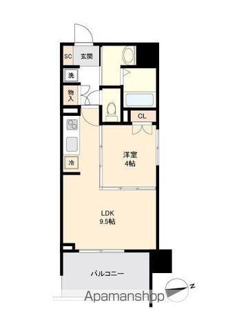 HF仙台長町レジデンス(1LDK/12階)の間取り写真