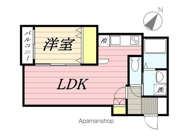セジュール壱番館(1LDK/2階)の間取り写真