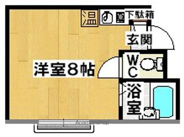 ヒルズ白鷺(ワンルーム/3階)の間取り写真