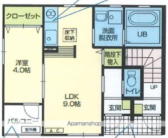 ブルージュ青山(1LDK/1階)の間取り写真