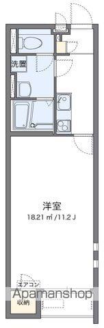 クレイノ福江(1K/1階)の間取り写真