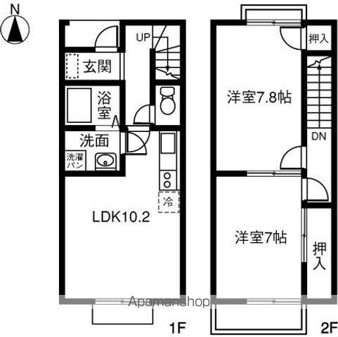 ＤＵＰＬＥＸ　イトーⅡ　Ａ(2LDK)の間取り写真