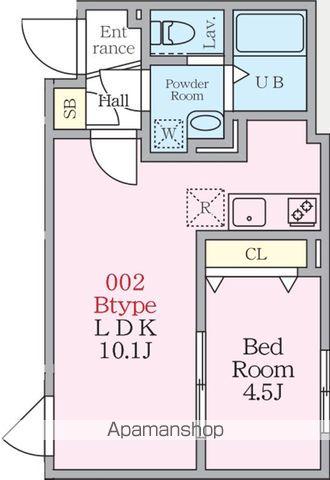 HJクラウンⅡ(1LDK/B1階)の間取り写真