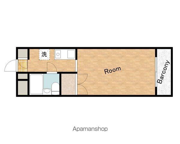 アビヨンKAB1(1K/2階)の間取り写真