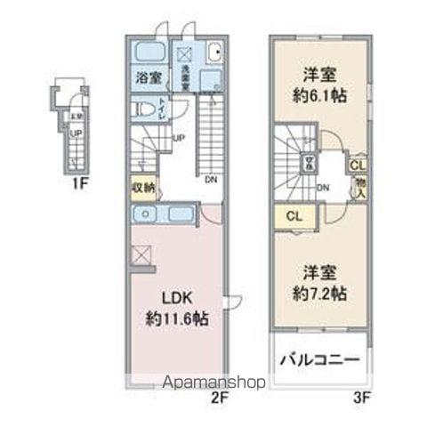 サンフォレスタⅠ(2LDK/2階)の間取り写真