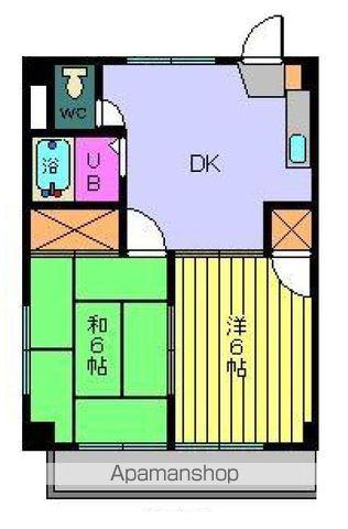サンハイム和泉(2DK/3階)の間取り写真