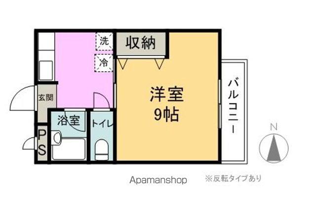 サープラスジュン(1K/1階)の間取り写真