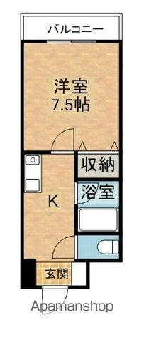 オルザス新潟(1K/9階)の間取り写真