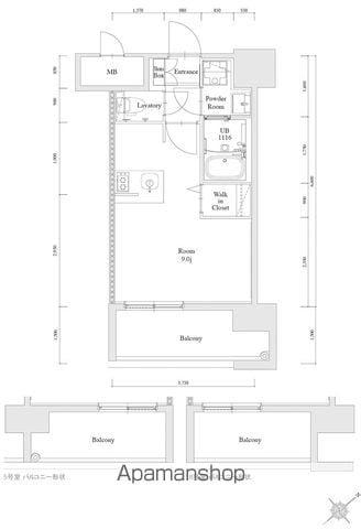 エンクレスト博多駅南FIT(ワンルーム/10階)の間取り写真