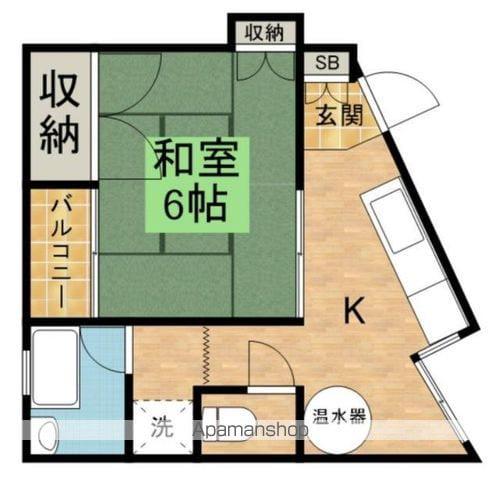 なり駒第3ビル(ワンルーム/2階)の間取り写真