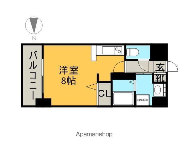 グランルージュ栄Ⅱ(ワンルーム/5階)の間取り写真