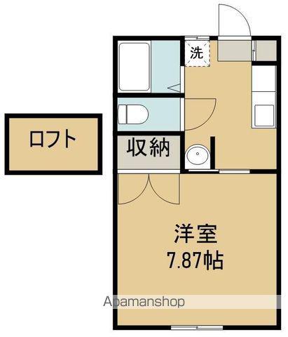 スターフォレスト(1K/2階)の間取り写真