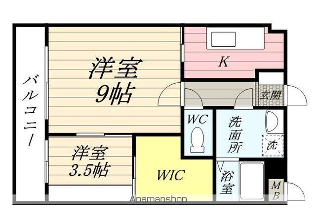 ボリ・モゼⅡ(2K/4階)の間取り写真