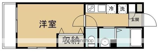 グリューネ(1K/3階)の間取り写真