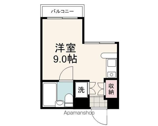 ヴィラ泉町(ワンルーム/1階)の間取り写真