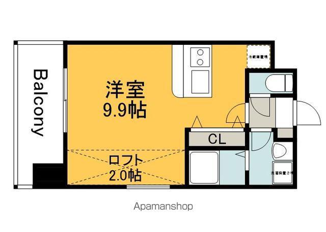 GRANXIA井口(ワンルーム/8階)の間取り写真