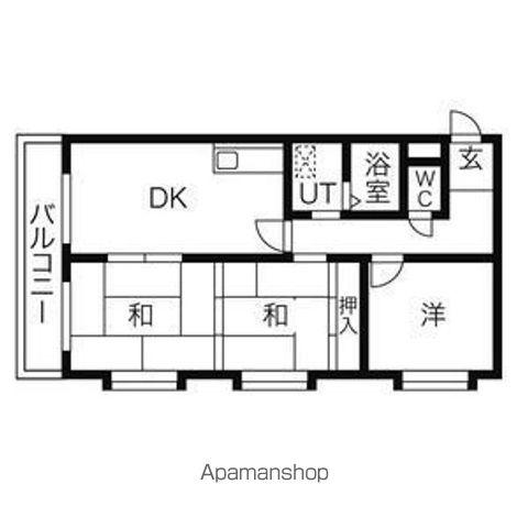 THE TOKUGETU 20(3DK/4階)の間取り写真